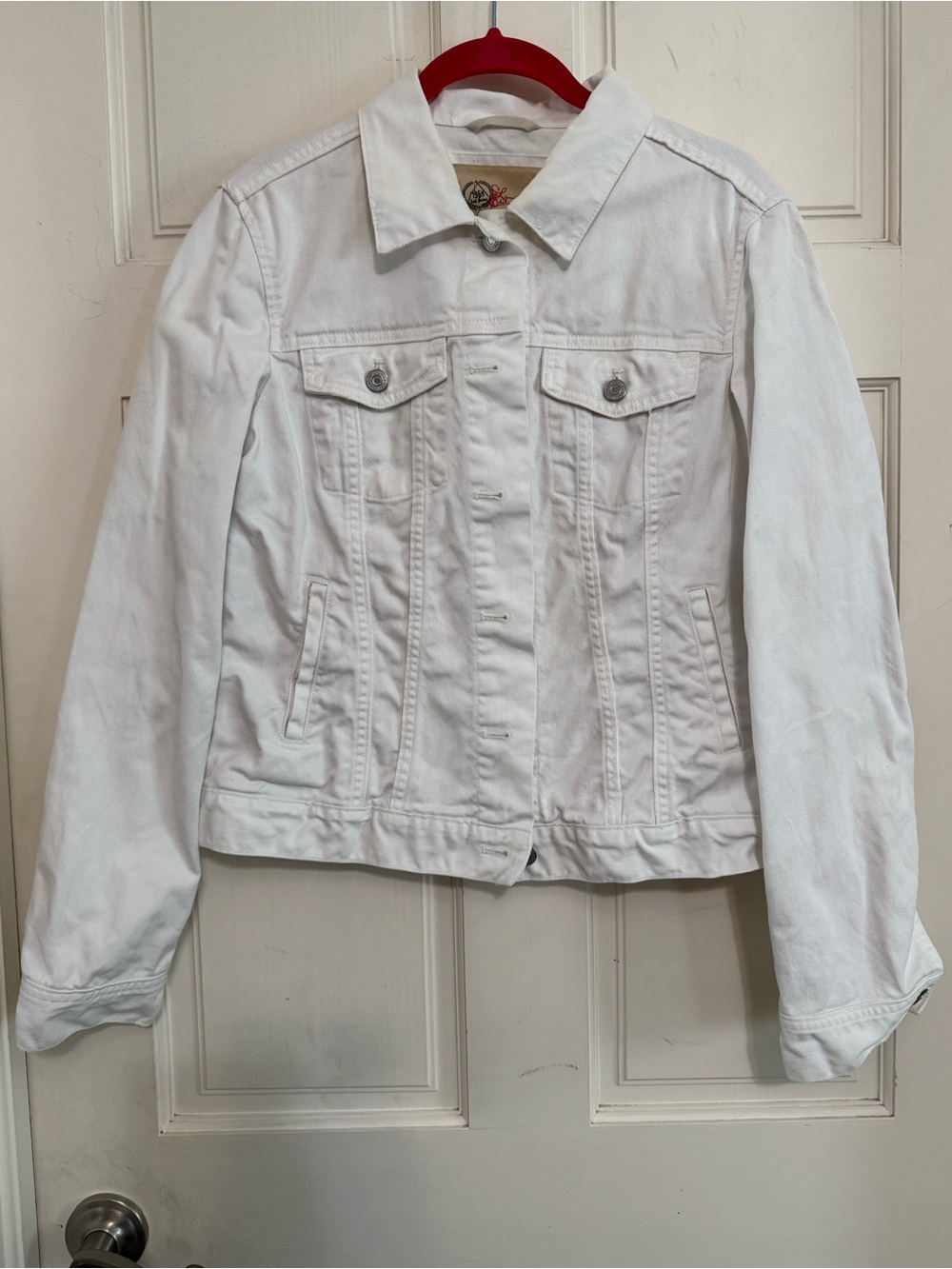 Gap White Women's Denim Trucker Jacket